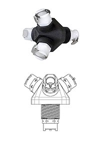3-way splitter CPC 8 mm 3-way splitter CPC 8 mm