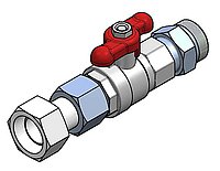 Ball valve, M30x1,5