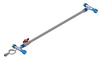 Manually adjustable bypass M24x1,5 with connection for manometer Manually adjustable bypass M24x1,5 with connection for manometer