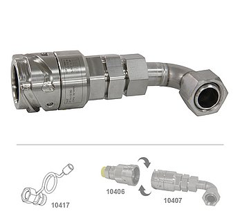 Quick-disconnect coupler M30x1,5